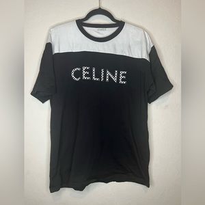 100% Authentic Celine Black & White Loose T-Shirt